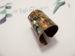 Anello in rame ossidato
