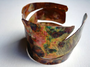 Bracciale in rame a fascia larga