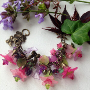Bracciale in lucite viola