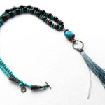 Turquoise boho chic necklace