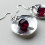 Handmade in Italy Milan earrings aluminum lampwork