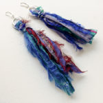 Sari boho earrings
