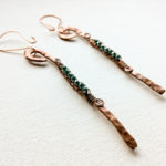 Orecchini rame swarovski