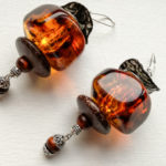 Amber earrings