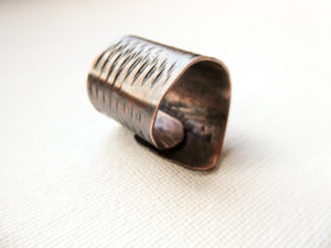 Unisex man copper ring